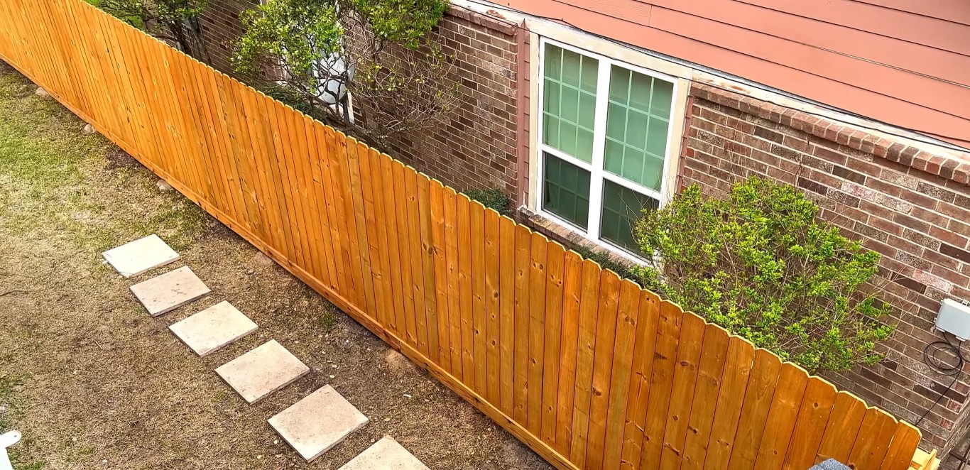 Professional fence installation in Gardena, CA backyard